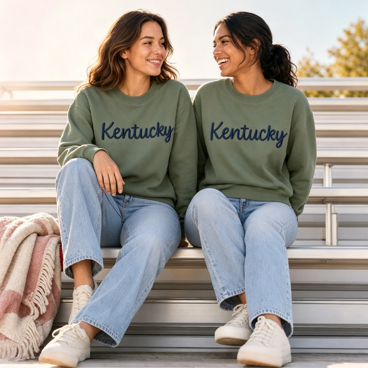 Personalized 3D Puff Embroidered State Name Sweatshirt – Custom Hometown Crewneck, Hoodie or T-Shirt, Game Day Gift
