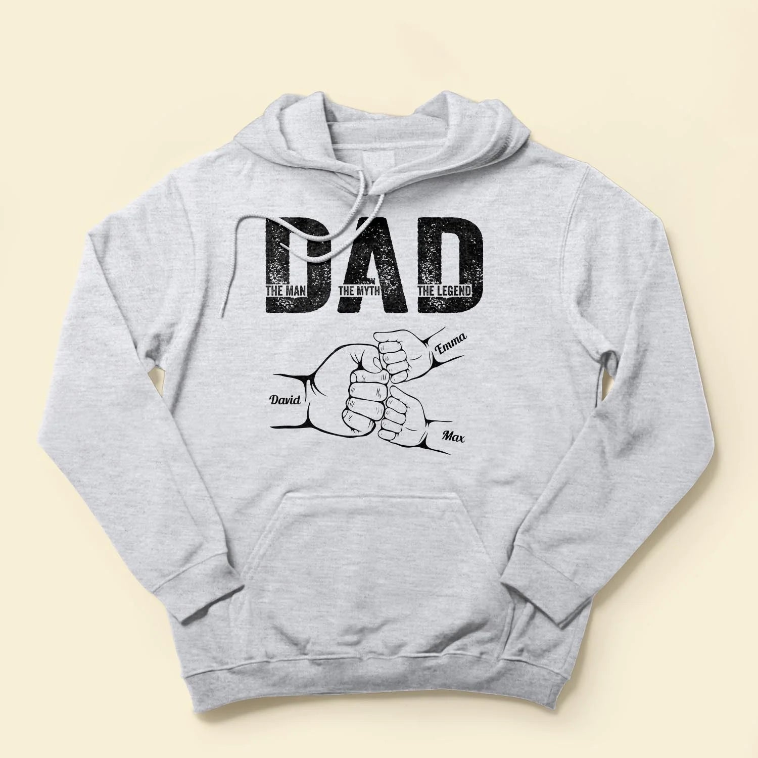 Dad The Man The Myth The Legend Personalized Sweatshirt – Custom Name Father’s Day Gift for Dad, Grandpa, Papa