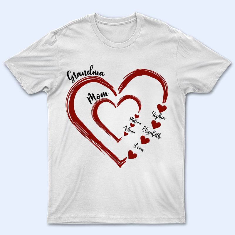 Custom Mom's Grandma's Sweethearts - Gift For Mother, Grandmother - Personalized T Shirt