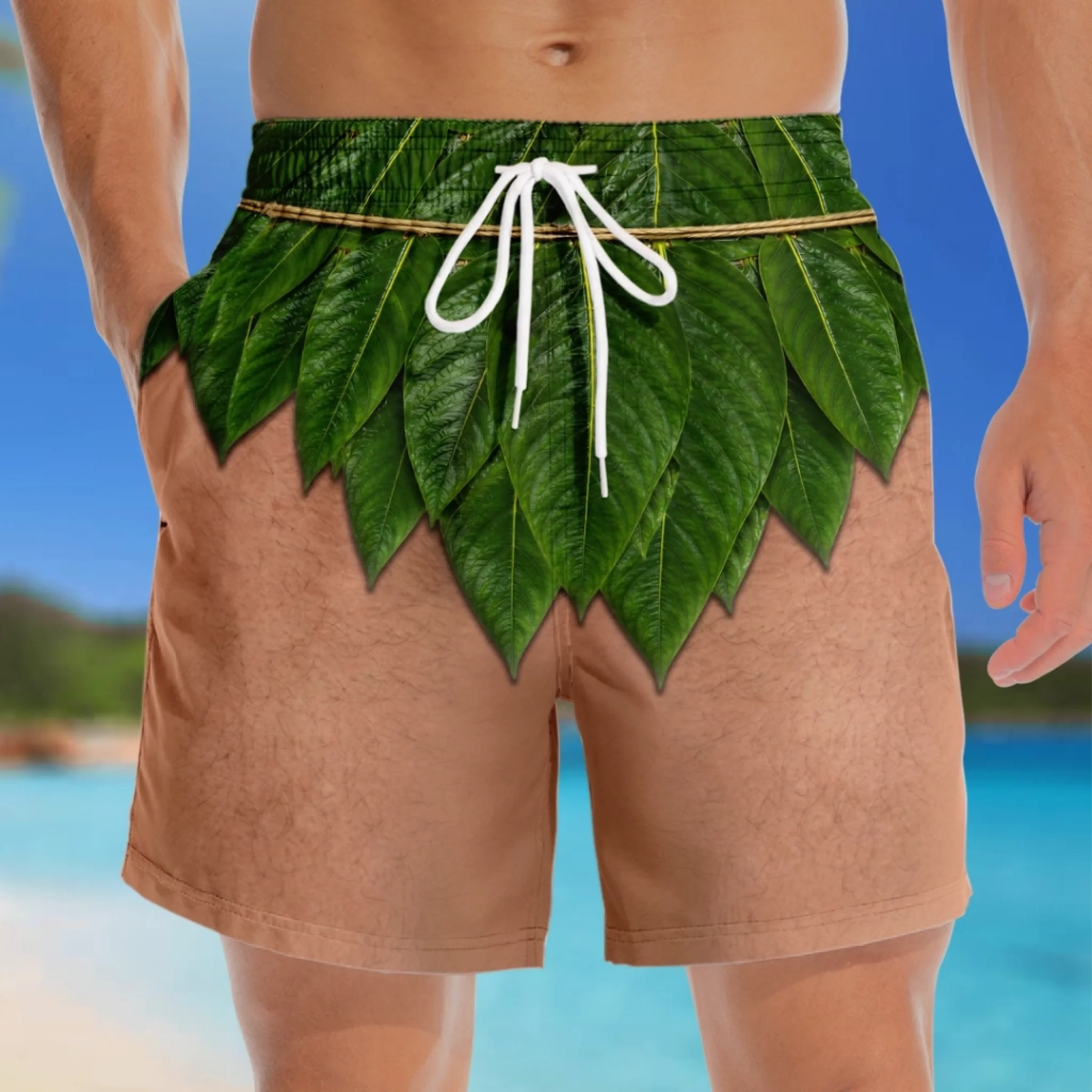 Custom Funny Men‘s Swim Trunks – Personalized Summer Vacation Beach Shorts, “Maximum Confidence” Gift for Him with Skin Tone Choice