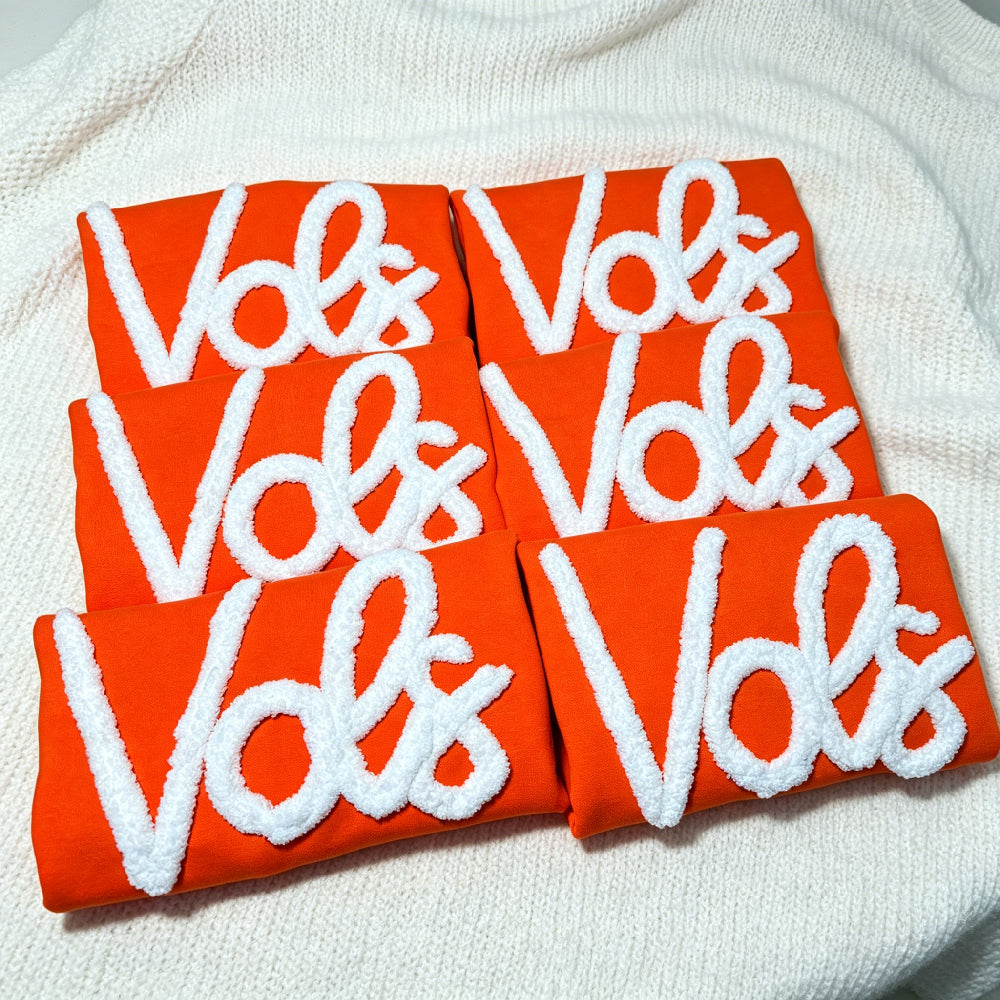 Custom Embroidered Chenille Sweatshirt – Personalized Cozy Team Crewneck – Game Day Pullover