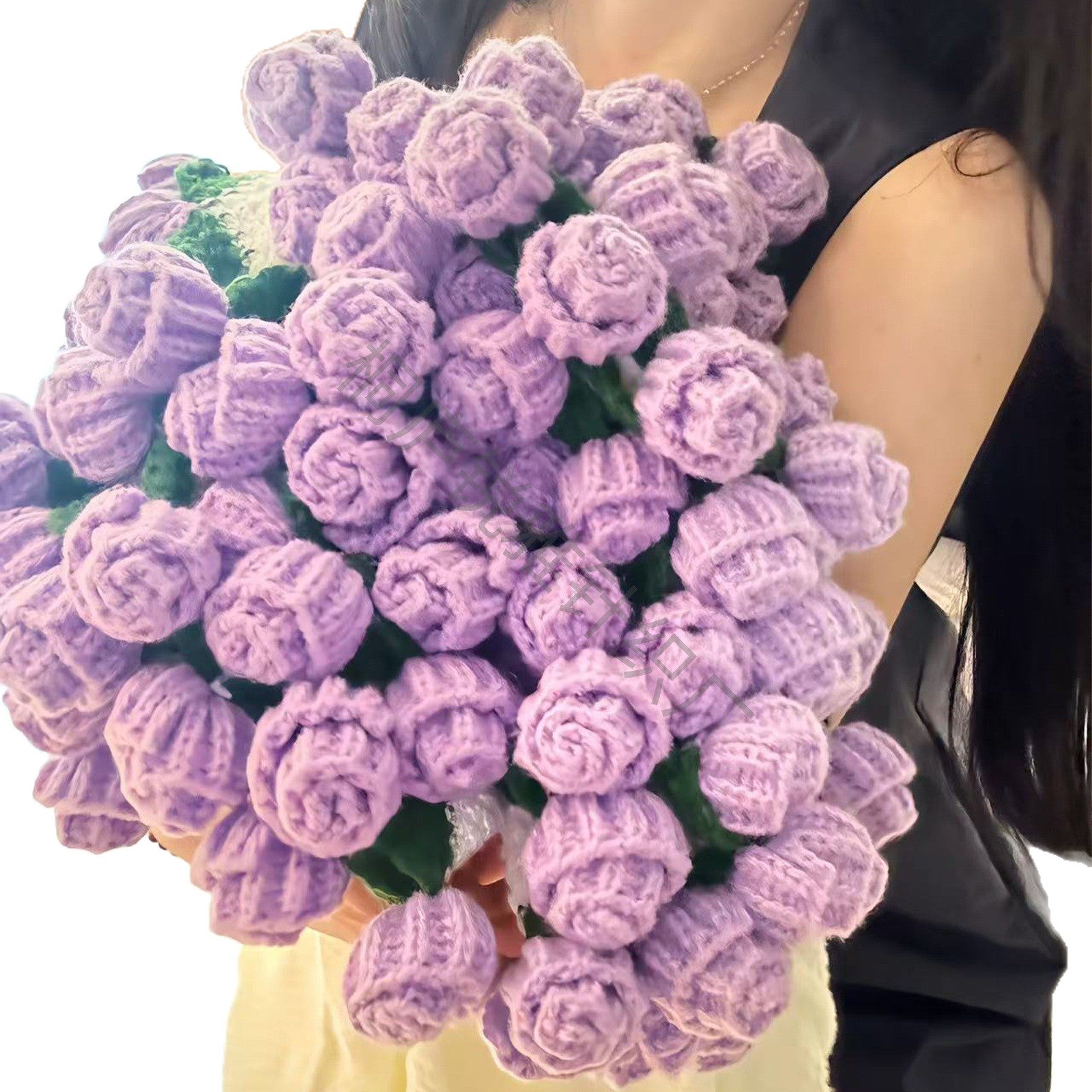 Hand-Crocheted Flower Blanket - Floral Gift for Anniversaries & Home Decor - DIY Blanket Kit