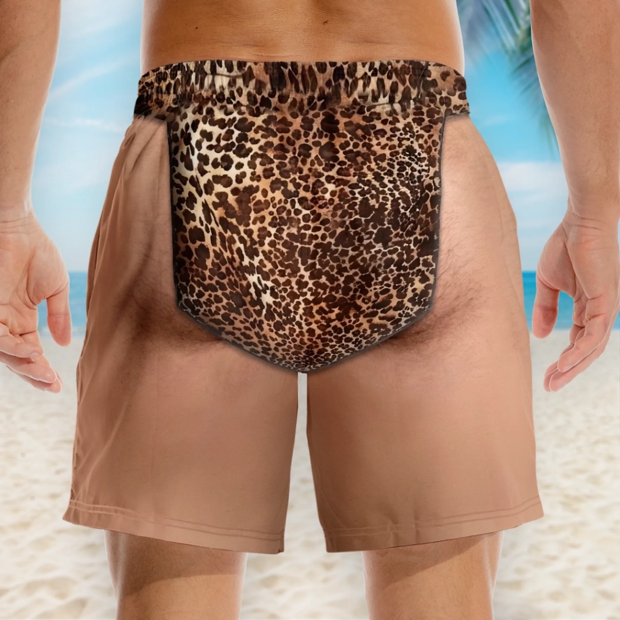 Custom Funny Men‘s Swim Trunks – Personalized Summer Vacation Beach Shorts, “My Style My Way” Gift for Him with Skin Tone Choice