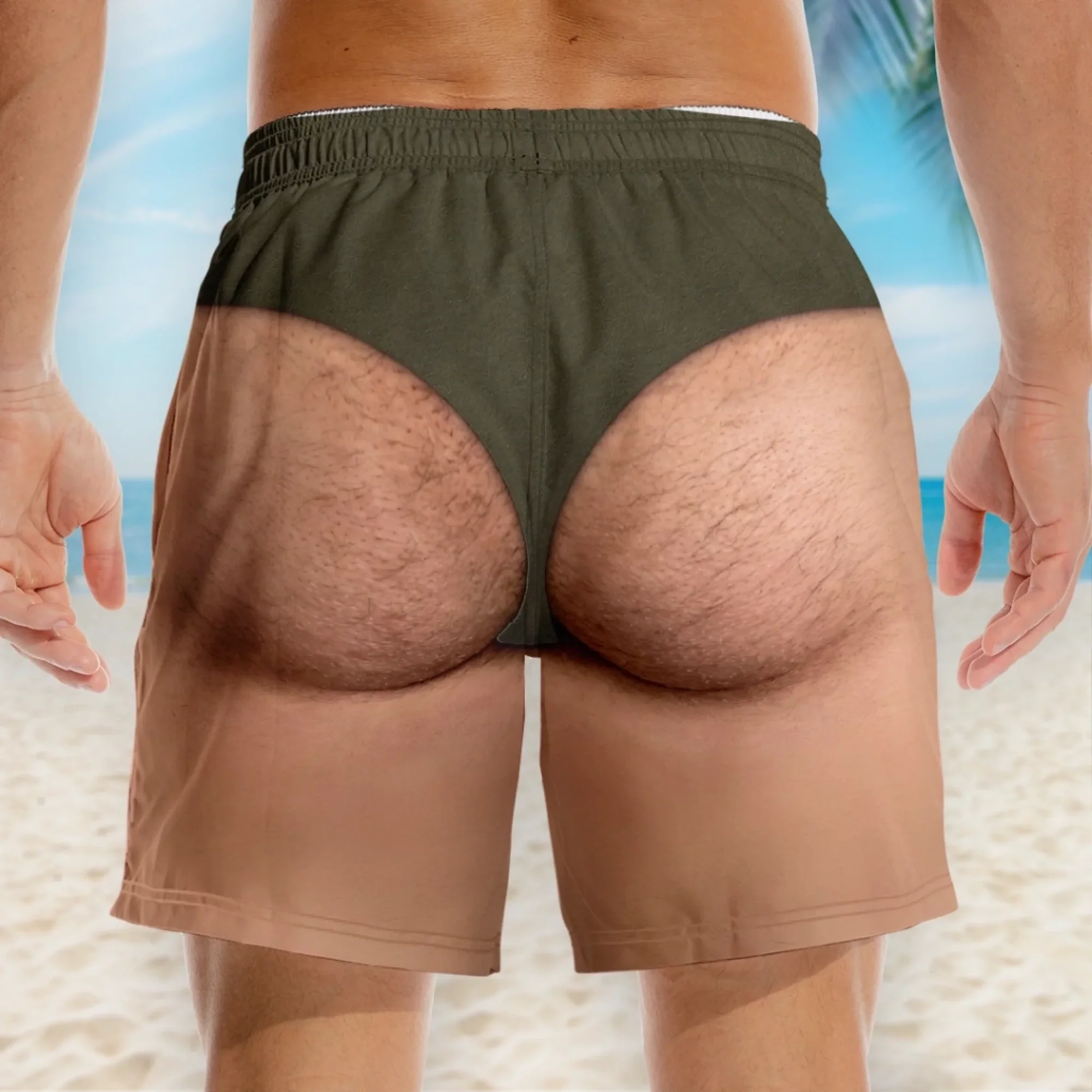 Custom Funny Men‘s Swim Trunks – Personalized Summer Vacation Beach Shorts, “Style Over Rules” Gift for Him