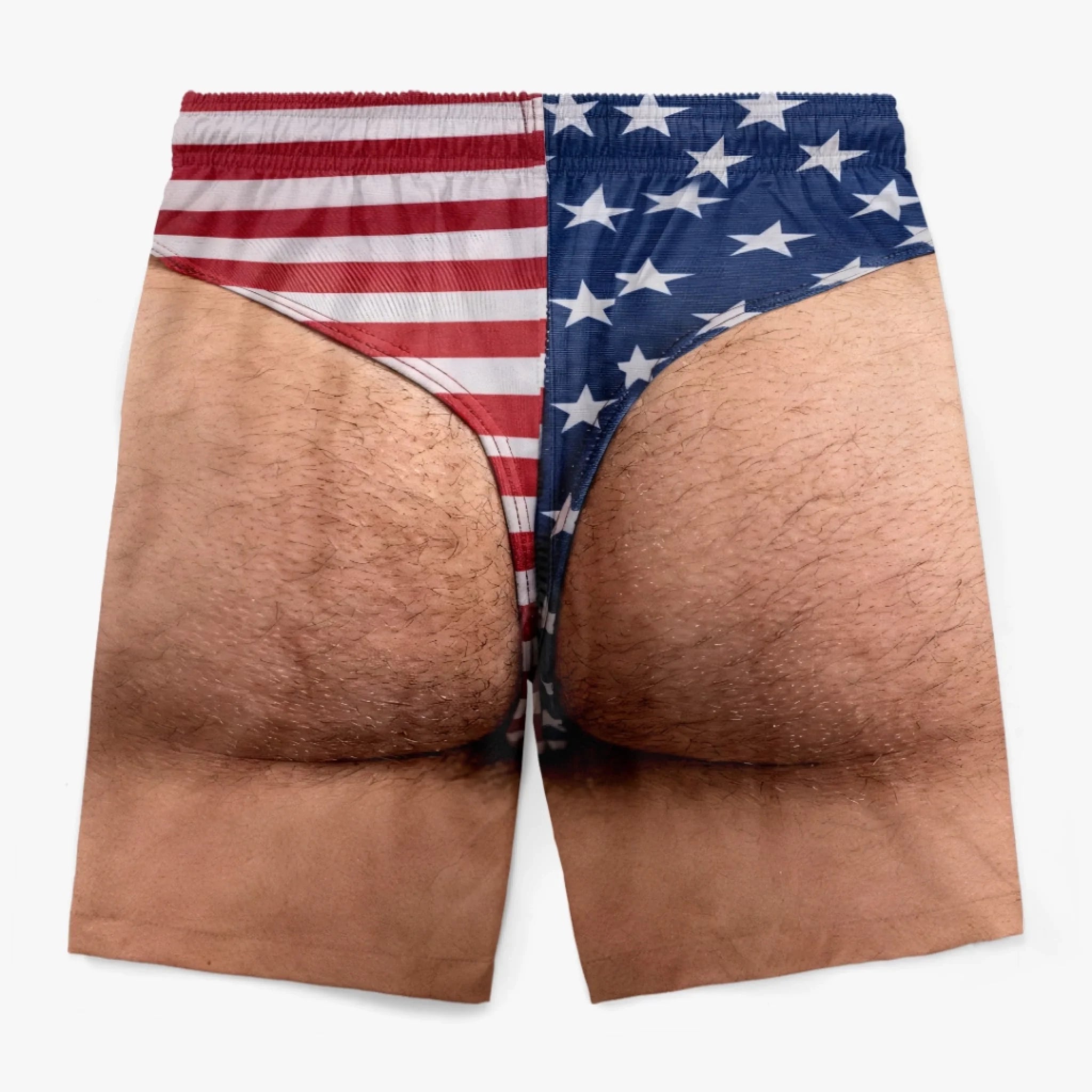 Custom Funny Patriotic Men's Swim Trunks – Personalized American Flag Summer Vacation Beach Shorts, Great Gift for Him