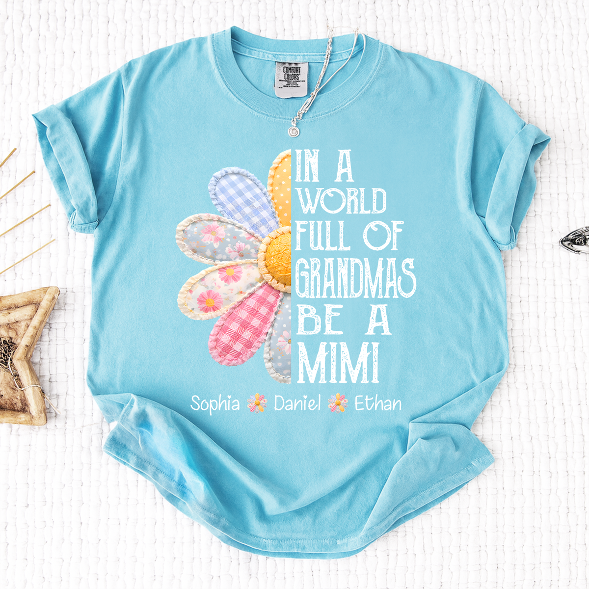 Personalized "Be a MIMI" T-Shirt – In a World Full of Grandmas, Custom Family Names, Perfect Gift for Mimi