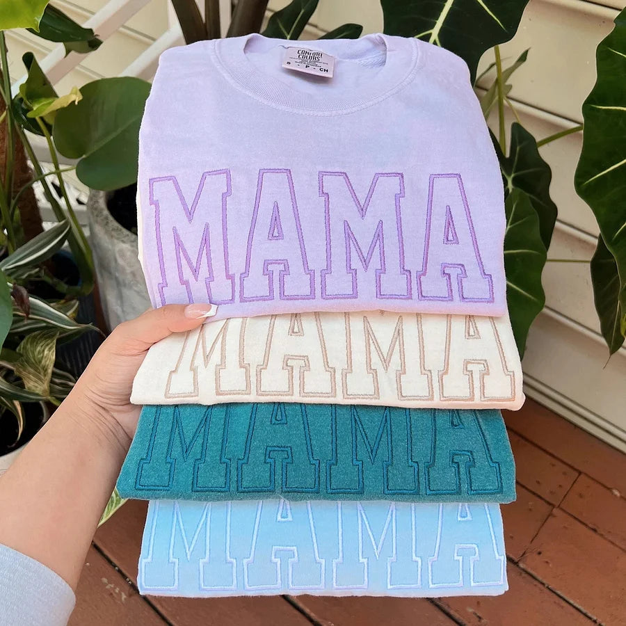 Personalized Embroidered Grandma Sweatshirt - Custom GIGI/MIMI/NANA/GRANDMA Crewneck, Mother's Day Gift
