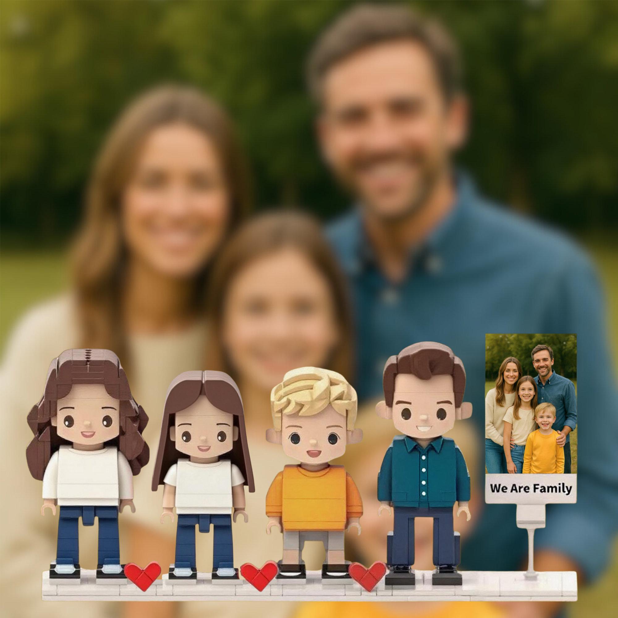 Custom Brick Figures from Photo – Personalized Brick Me Figures Gift, Custom Couple Brick Figures, Unique Keepsake for Couples