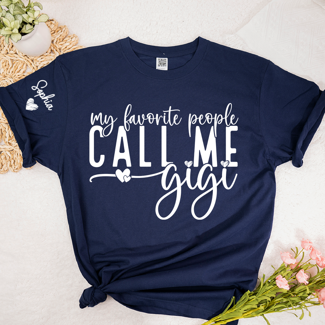 My Favorite People Call Me Grandma T-Shirt – Personalized Grandmother Grandkids Gift, To Grandma from Grandkids