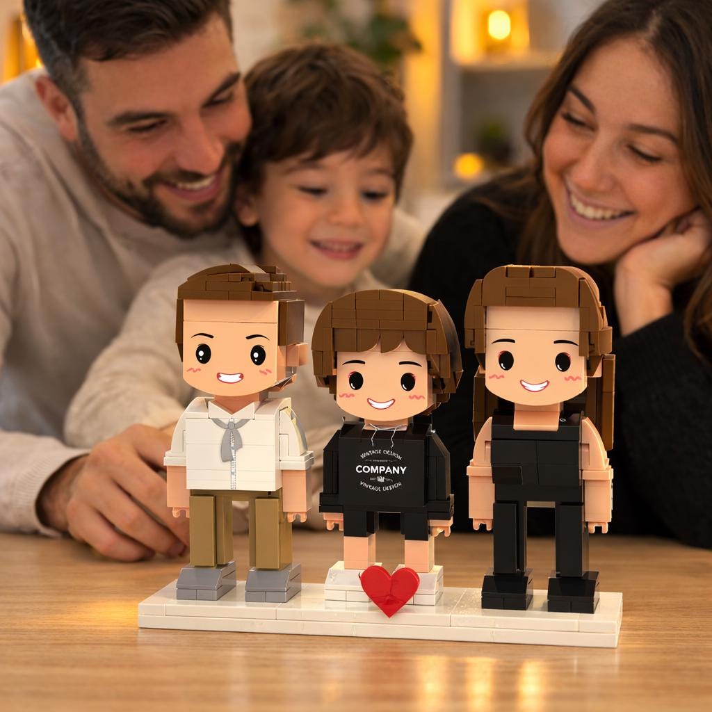 Custom Mom Brick Figure from Photo – Personalized Mini Figure for Mother’s Day, Unique Keepsake Gift for Her