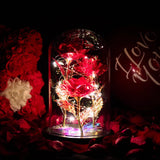 Custom Galaxy Rose in Glass Dome - Forever Rose Gift for Valentine's Day, Anniversary