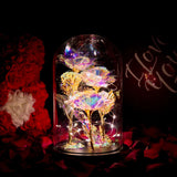 Custom Galaxy Rose in Glass Dome - Forever Rose Gift for Valentine's Day, Anniversary